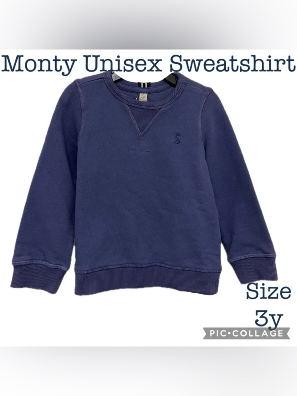 Joules British Designer Kids Clothing Monty SKIPBLU Sweatshirt Boys Size 3y